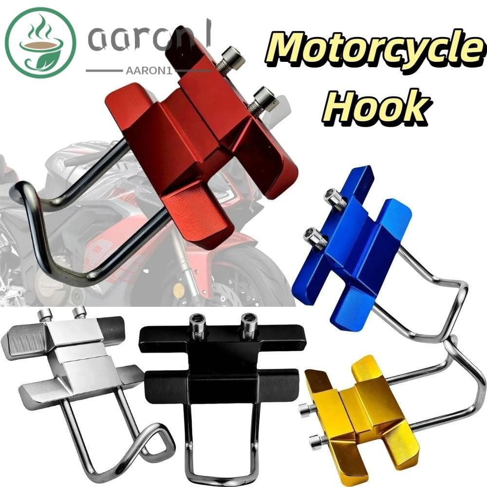 Cabide Para Capacete AARON1 , CNC | Gancho De Motocicleta De Qualidade Premium , Acessório Resistente Antiferrugem