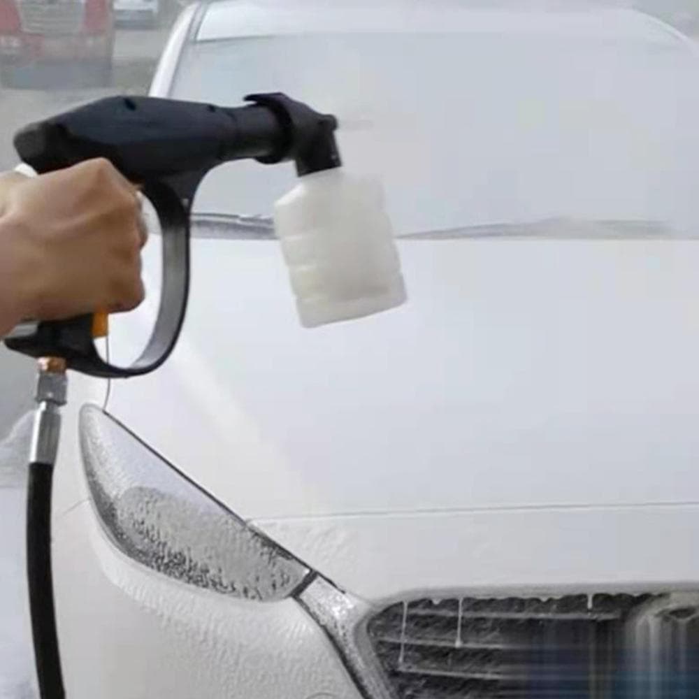 TKEY 180ml Carro De Alta Pressão Espuma Sabão Spray Bico Jato Água Neve Garrafa Lança Lavadora Detergente Armazenamento 