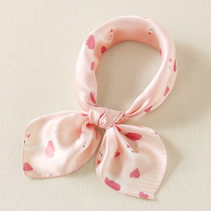 Primavera outono inverno versão coreana crianças lenços de seda Real meninas cachecóis de seda amoreira macio grande qua