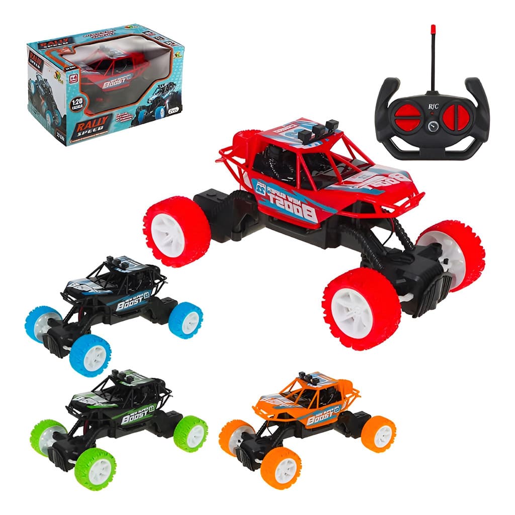 Brinquedo Carrinho Controle Remoto 4x4 Jipe Off Road Rally 7 Funções