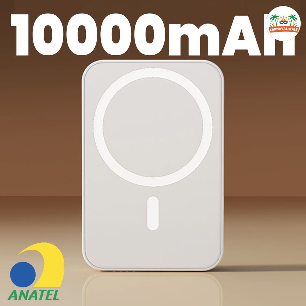 10000mAh/5000mAH/3000mAh Carregador portátil indução iPhone MagSafe bateria sem fio carregando