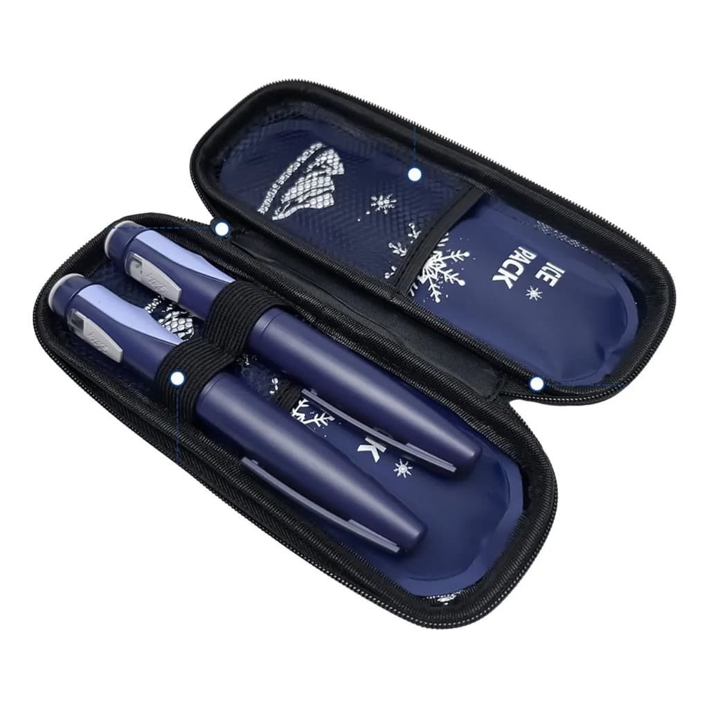 Estojo Térmico para Medicamentos com Gelo Reutilizável – Portátil, Insulina, Viagem