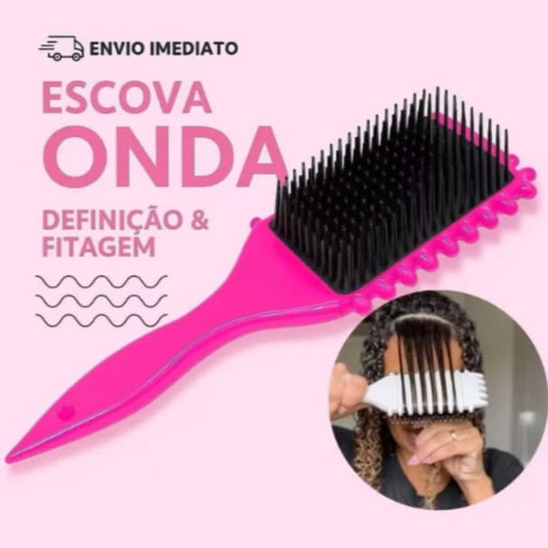 Pente de Ondulação Multifuncional Para Cabelos Cacheados Estilo Bounce Curl PERFEITO!