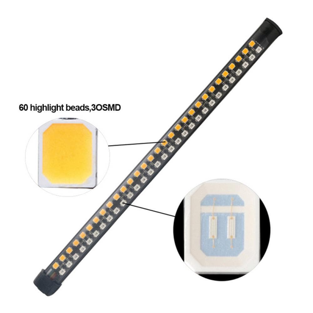 TKEY Barra De Luz Da Motocicleta Tira Cauda Freio Parar Fluindo Água Sinal 60/90/120 LED Integrado SMD Vermelho Âmbar Co