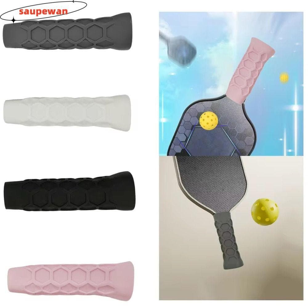 SAUPEWAN Silica Gel Undergrip , Acessórios Padel Handle Pickleball Paddle Grip Cover , Reutilizável