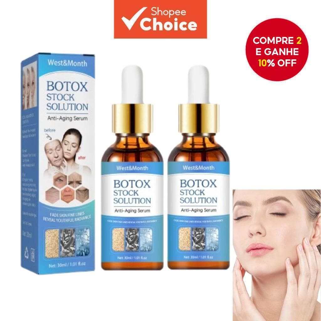 Jennifer Antienvelhecimento Serum , Solução De Estoque Botox , Corretor De Rugas Profundas E Manchas Escuras , Soro De C