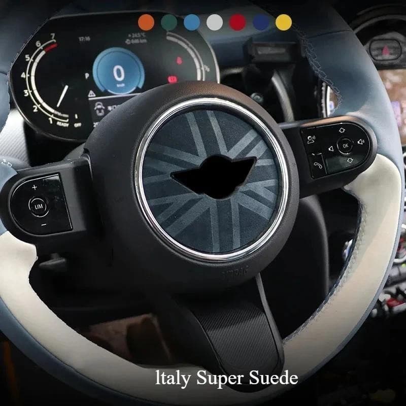 Itália Super Camurça Para Mini F56 F60 Adesivo De Volante De Carro Cooper S R53 F54 F55 F57 R55-R61