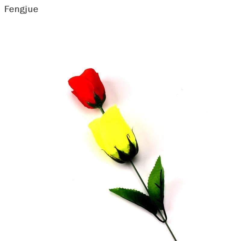 Fengjue Descoloração Rosas (Mudança Vermelha Amarela) Rosa Magia Tris Dia Dos Namorados Cor Flor Mágica Tri Brinquedos D