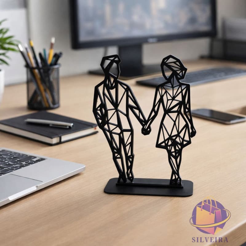 Decoração  Escultura Casal  MINIMALISTA   Enfeite Moderno para Sala ou Quarto, Presente Romântico