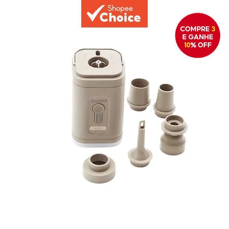 Bomba De Ar Portátil Colchão De Acampamento Sem Fio Inflator Recarregável Almofada Caminhadas/Deflatora