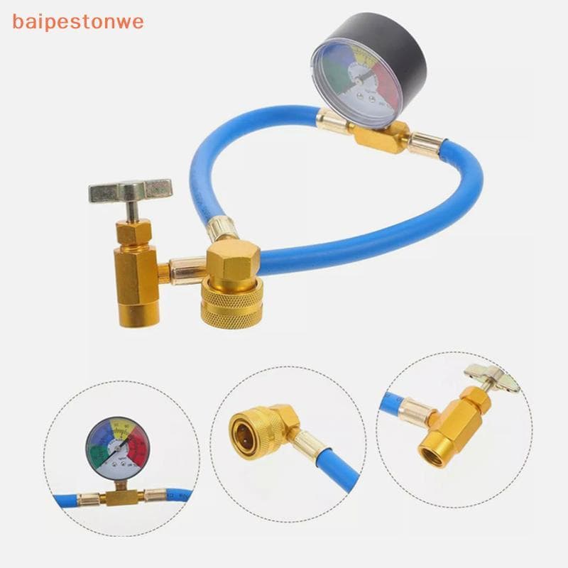 Mangueira De Carregamento De Gás Refrigerante Para Carro 15.7 " R134A A/C Com Medidores De Pressão Enchimento De Borrach