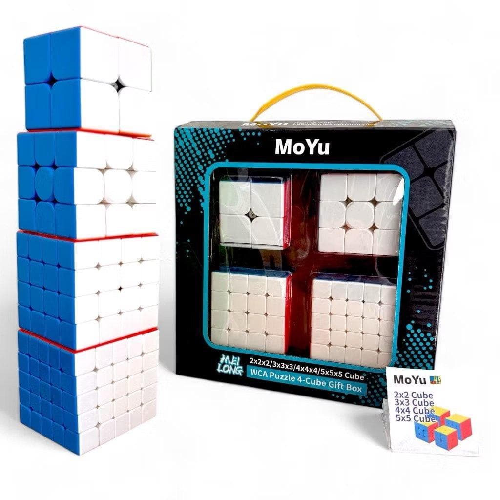 Conjunto de Cubo Mágico Profissional (2x2/3x3/4x4/5x5) | Suave, resistente e durável | Ideal para crianças e entusiastas