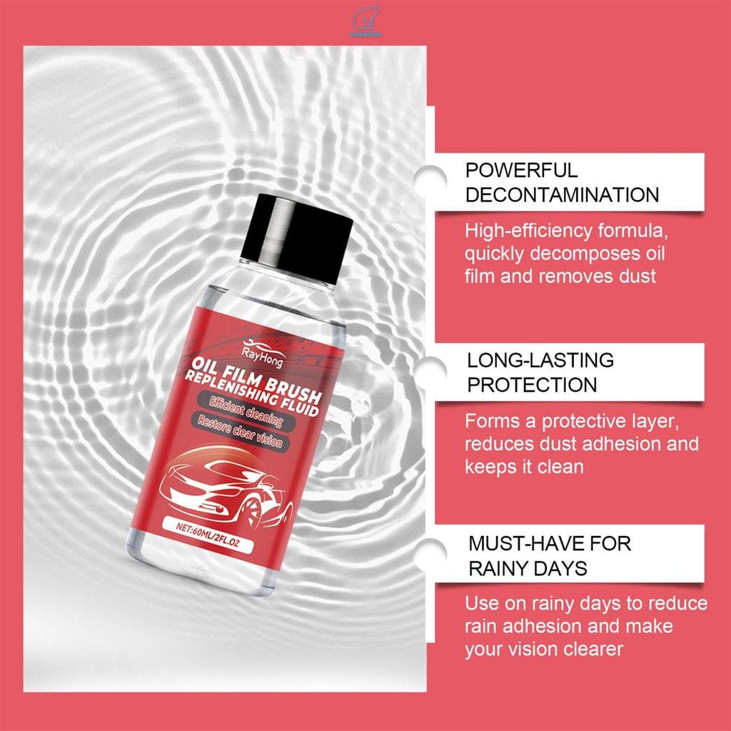 Agente De Limpeza De Vidros De Carro-Intensificador À Prova De Chuva Para Descontaminação Poderosa