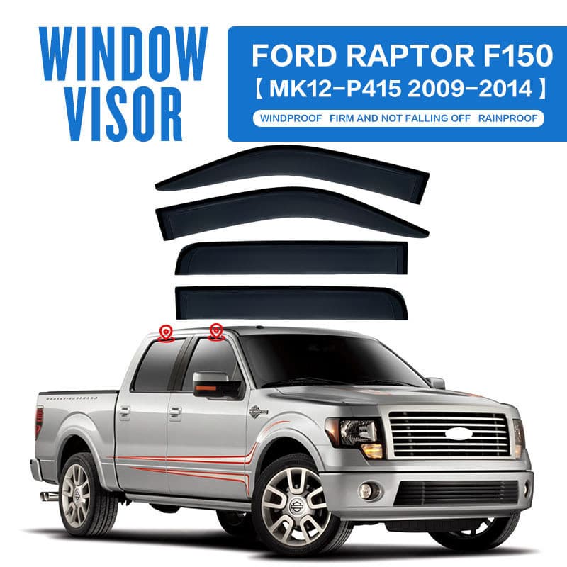 Adequado para Ford raptor raptor F150 janela chuva guarda chuva chuva sobrancelha viseira da janela pronto estoque de al