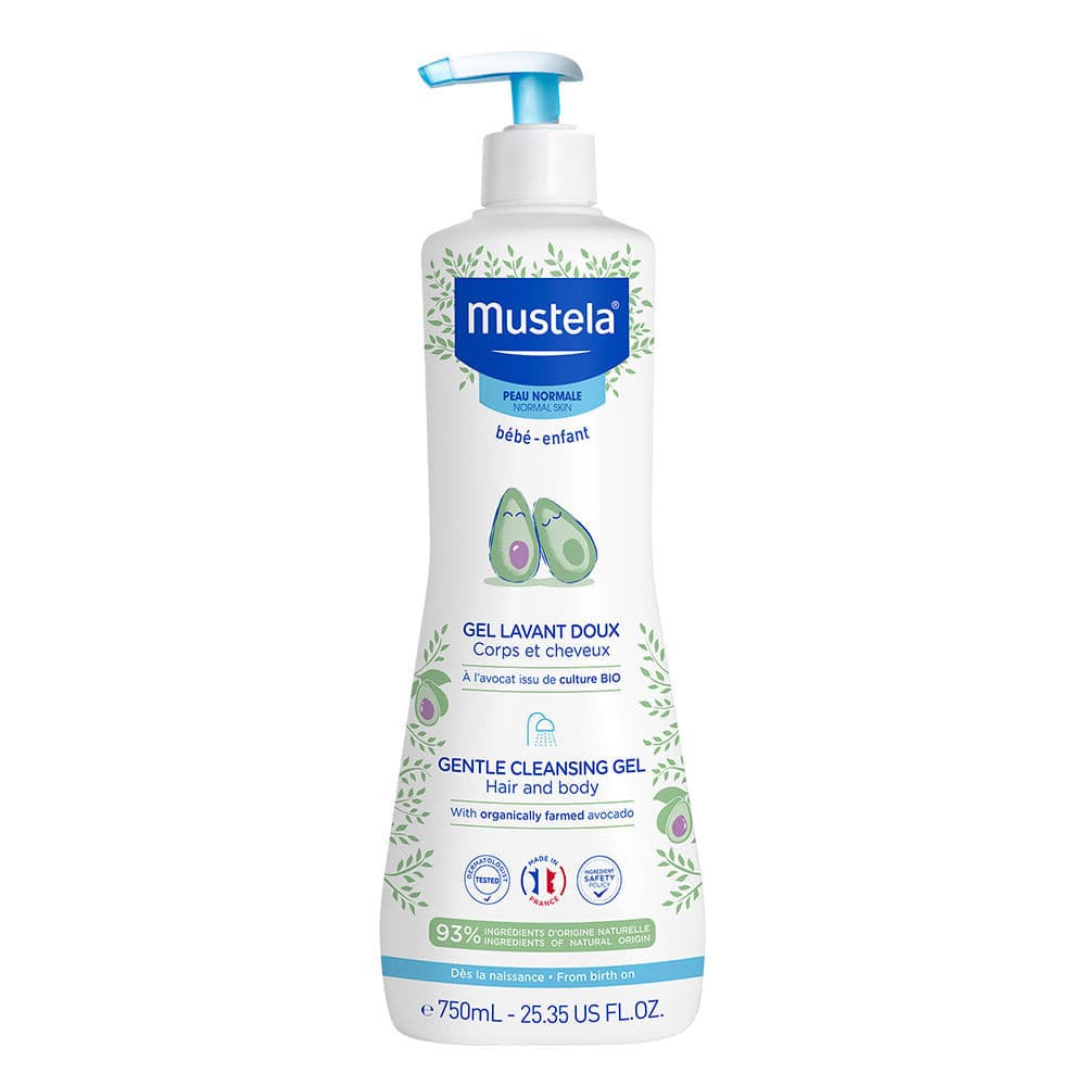 Mustela Gel Lavante Suave com Abacate Orgânico Bebê 750ml