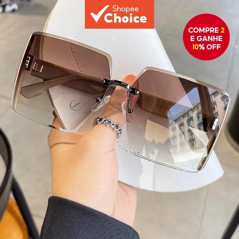 Óculos De Sol Quadrados Vintage Proteção UV400 Para Moda Unissex Dirigir Pesca