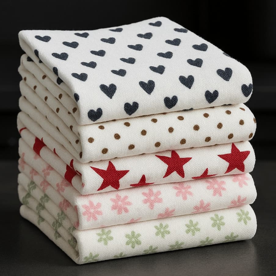 Kit 10 Toalha de prato GRANDE  de Microfibra 43x65 Pano de Copa