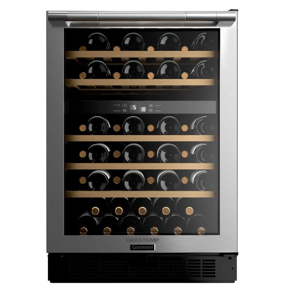 Adega Brastemp 51 Garrafas Dual Zone Inox 110V BZB51AEANA