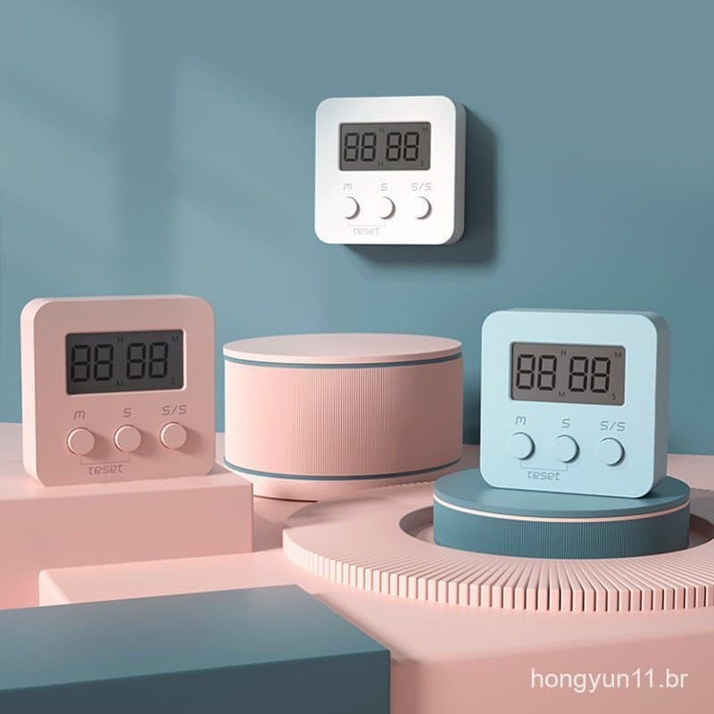【Estoque pronto】 Inklink Mini Cronômetro Eletrônico Fofo Aluno Gerente de Tempo de Aprendizagem Lembrete de Cozinha Rel