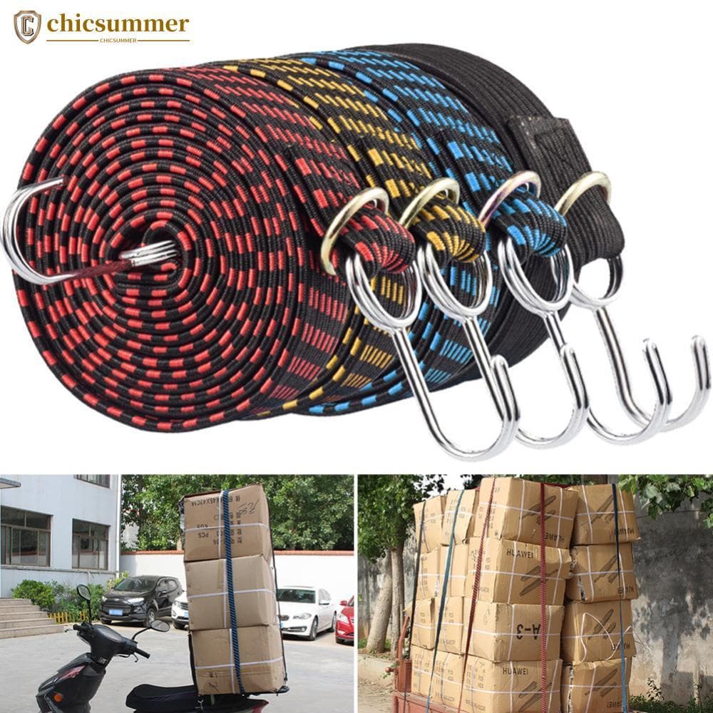 CHICSUMMER Elásticos Para Bagagem De Motocicleta , Corda De Borracha , Ganchos , Faixa Fixa , Acessórios G4U2