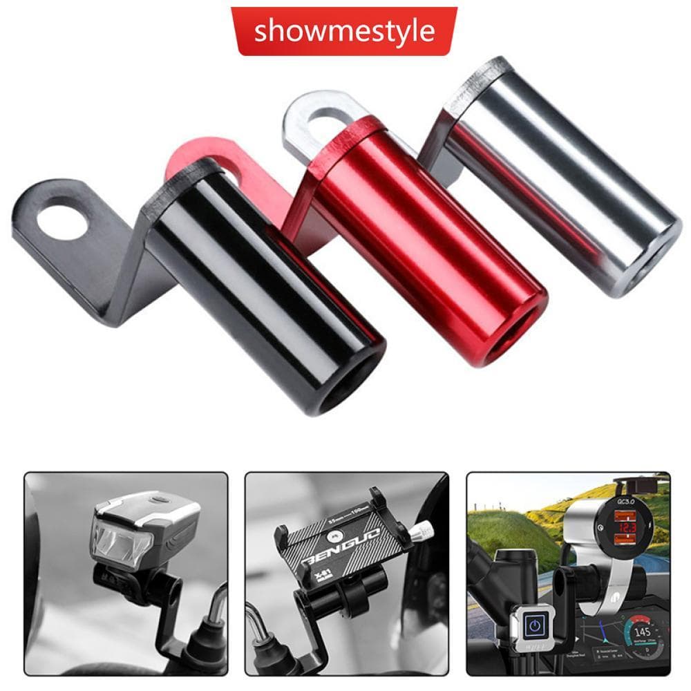 SMS Motocicleta Espelho Retrovisor Montar Liga De Alumínio Guiador Adaptador Suporte Do Telefone Móvel Expansão C7T5
