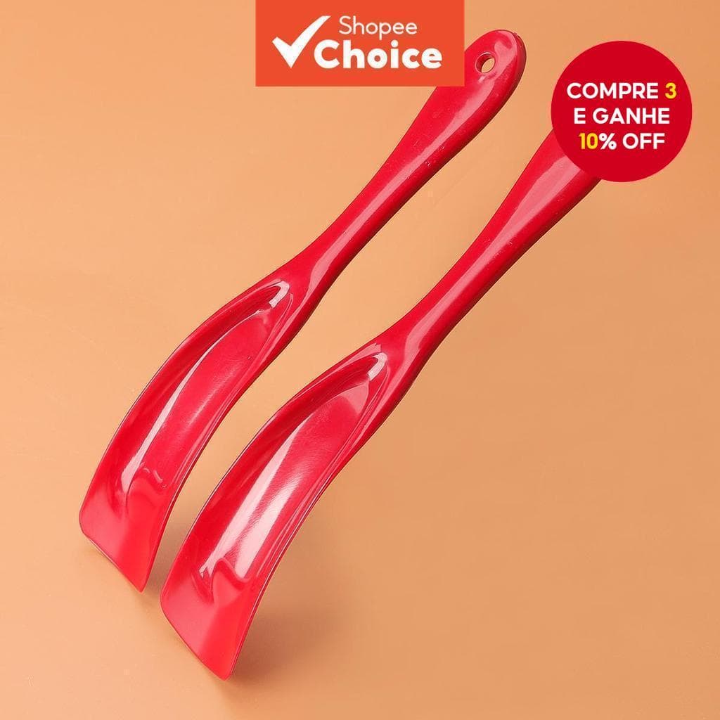 1 Par De Buzina De Sapato De Plástico , Chifres Viagem Portáteis . Ajudante Com Colher Durável Para Homens , Mulheres , 