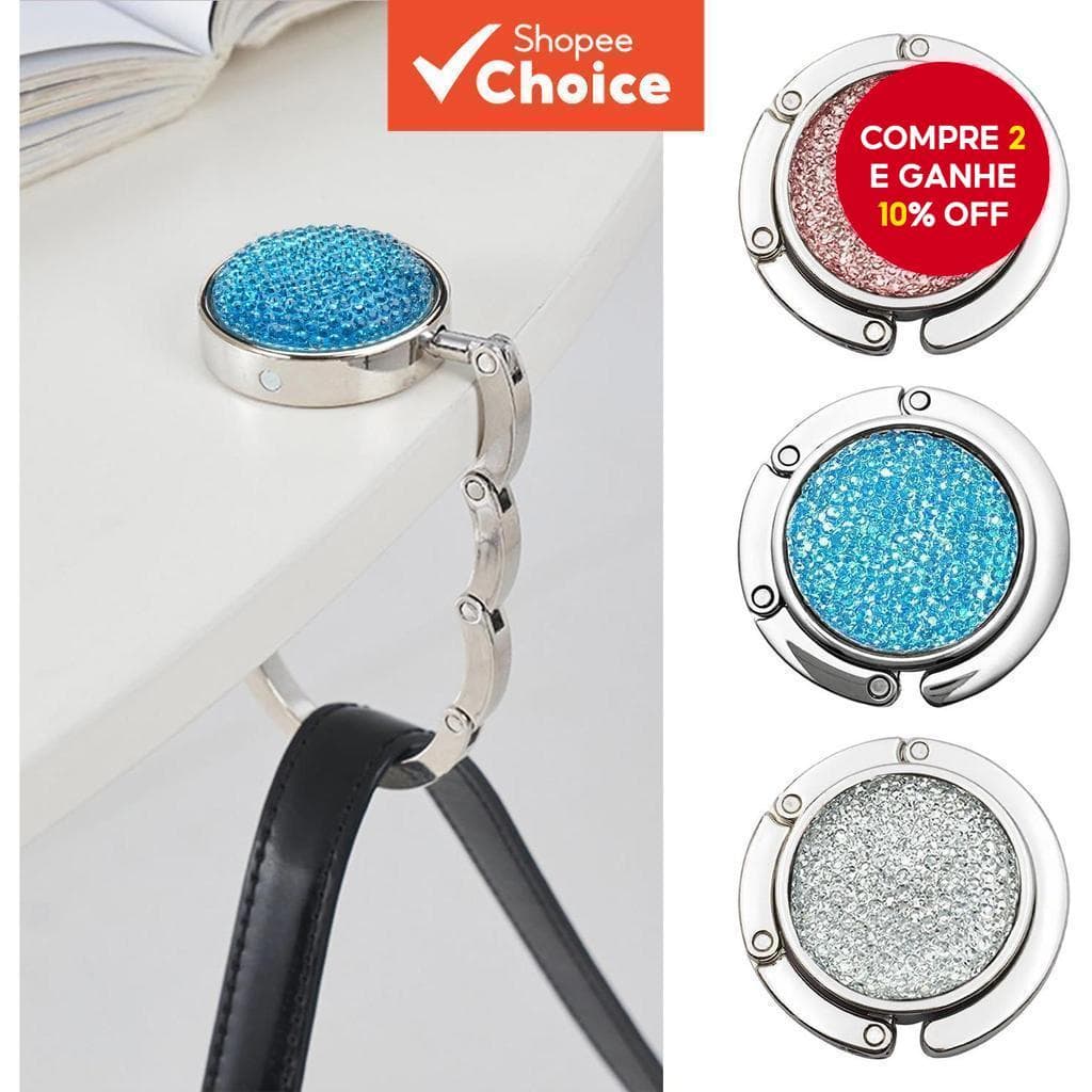 Feminino 2 Pacotes Dobrável Bolsa Gancho Mini Cabide De Mesa Coleção Ganchos Para Bolsas (Design Em Branco)