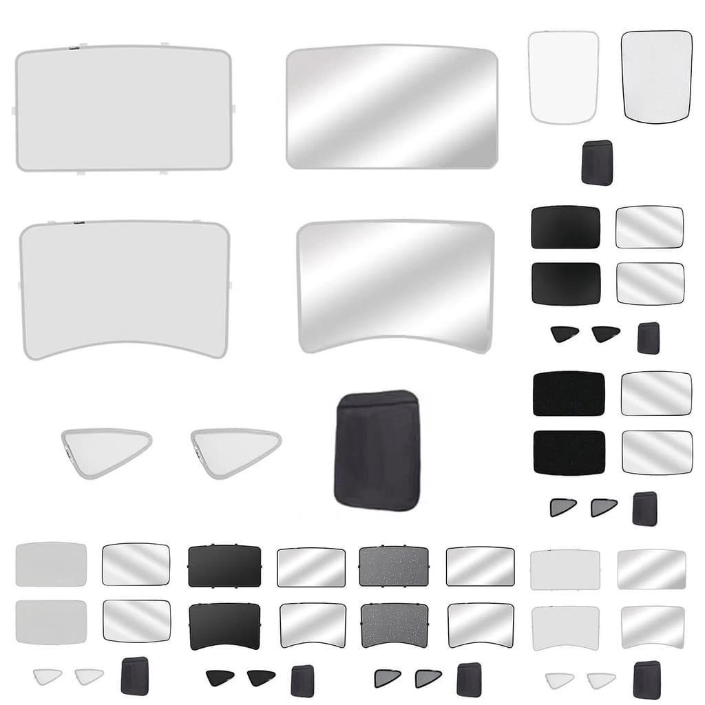 Para Tesla Modelo 3/Y Pára-Sol Do Carro Auto Telhado Clarabóia Sombreamento Cego Brisa Protetor Solar Cobre Interior Peç