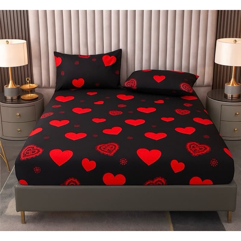 Jogo de Lençol Cama Casal 3 Pçs/Solteiro 2 pçs/1 fronha Microfibra Estampada 100% Poliéster