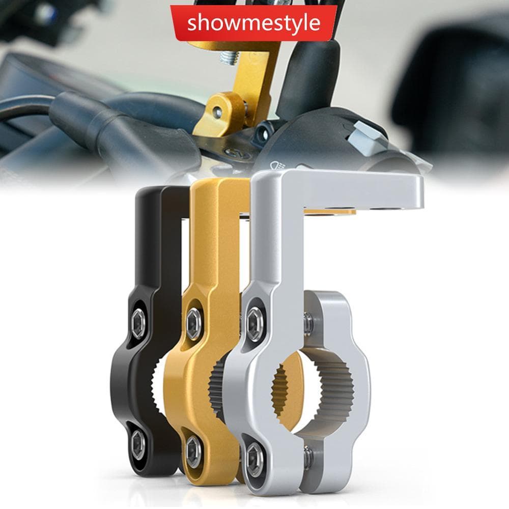 SMS Motocicleta Bicicleta Elétrica Espelho Retrovisor Suporte Adaptador De Montagem Para 22mm Guiador Titular Braçadeira