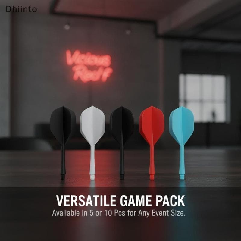 [Dhiint] 5/10 Unidades De Formato Padrão , Voos E Eixos De Dardo Integrados , Parafuso 2BA Anti-Queda , Voo Em Um , Eixo