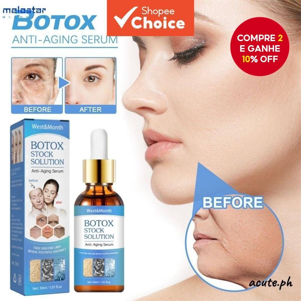 Soro Antirrugas Com Glicerina E Pantenol Ilumina A Pele , Reduz Linhas Finas Poros