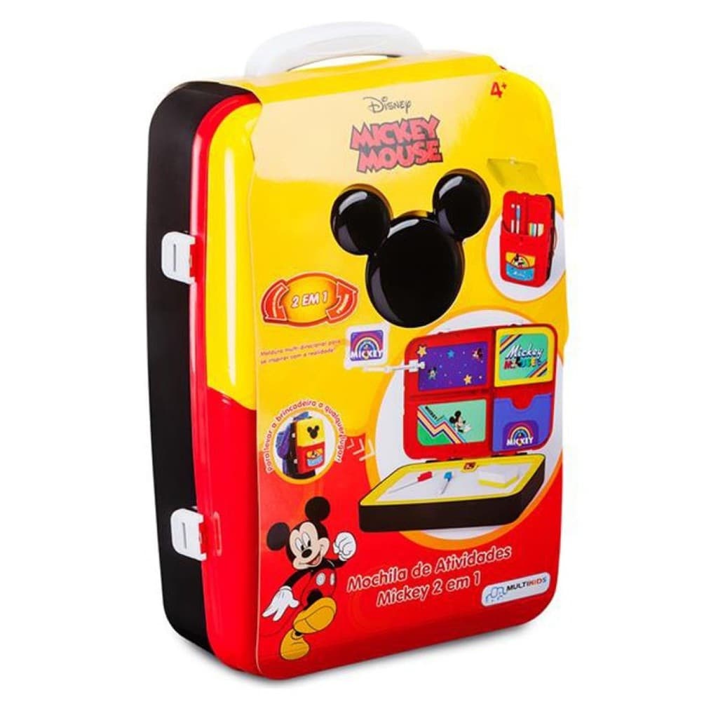 Mochila de Atividades Mickey com Canetinhas e Acessórios Multikids - BR1587