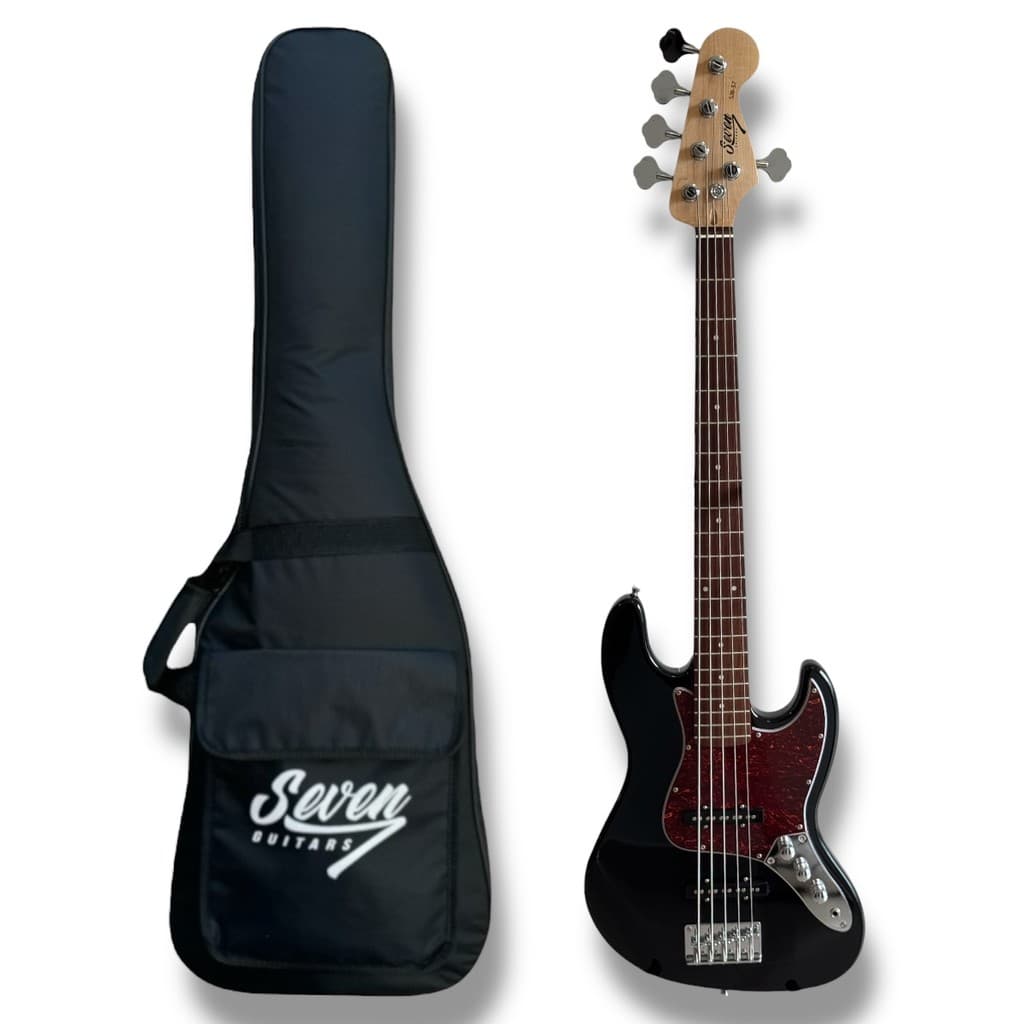 Contrabaixo J.bass Seven 5 Cordas Sjb-57 BK Preto C/Bag