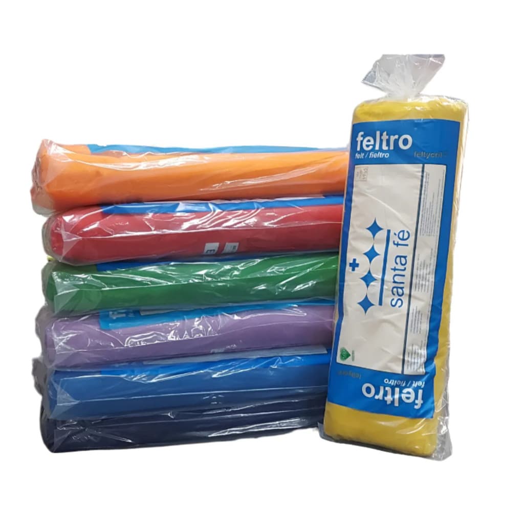 1 metro Feltro Liso Verde 100% Poliéster 1m x 1,4m Santa Fe