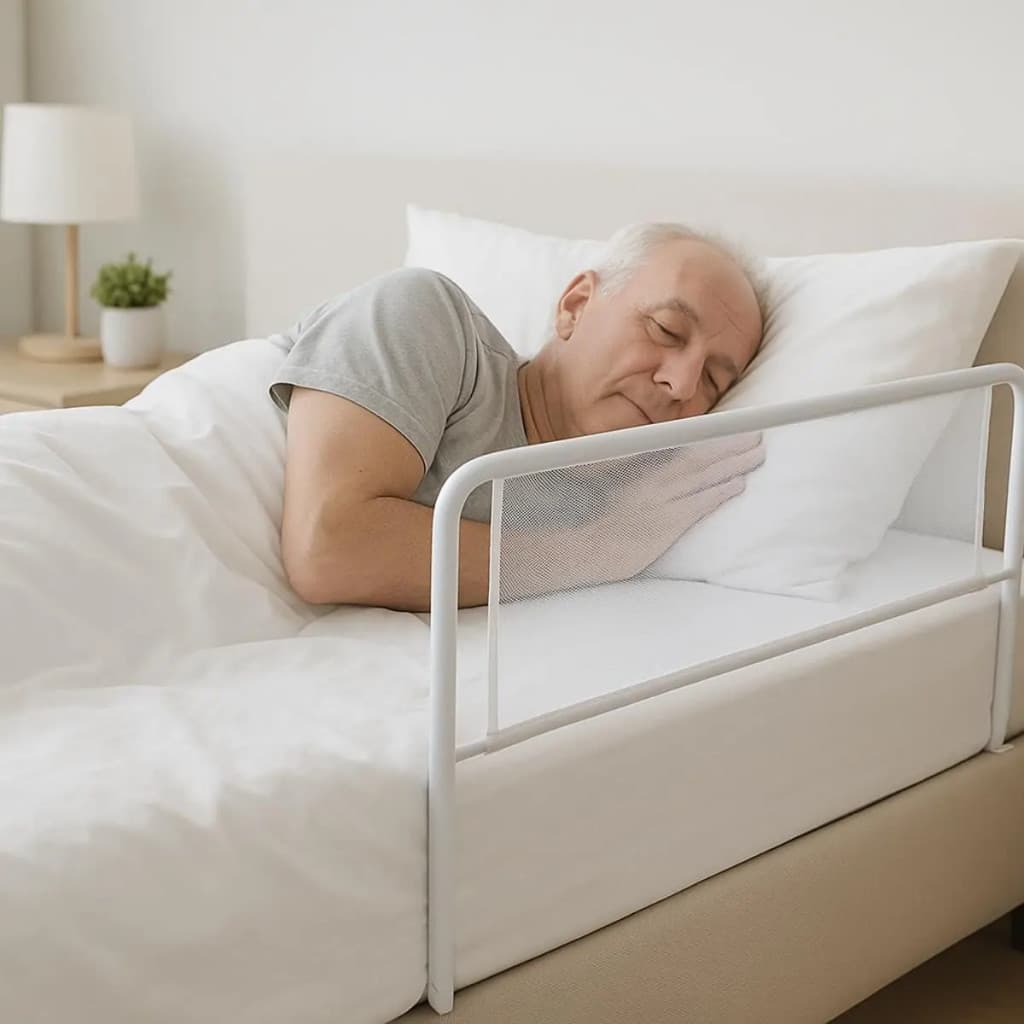 Grade de Cama de Proteção (Pequena, Média, Grande e GG )– Branca Lisa | Segurança para Bebês, Crianças e Idosos Proteçao