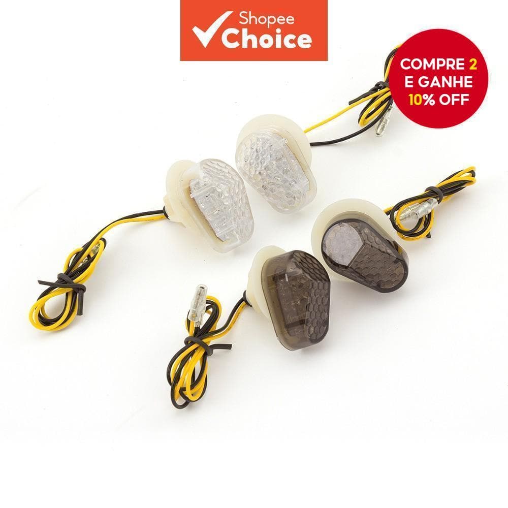 Sinais LED De Montagem Embutida Para Motocicleta-Indicadores De Baixo Perfil Modelos Yamaha R1/R6/FZ6