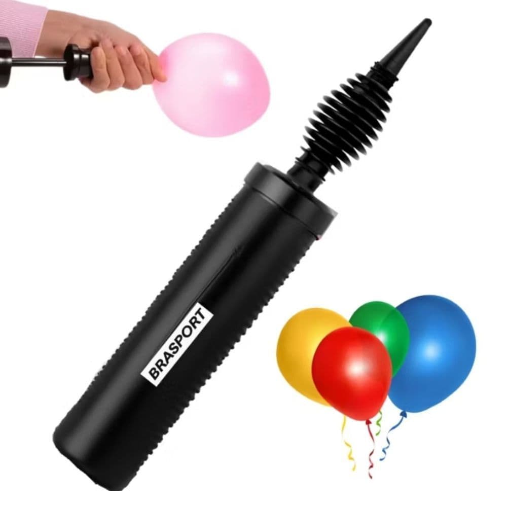 Bomba Inflador Manual de Balão Bexiga De Encher Balões e Bombinha de ar Cavalinho Upa Upa