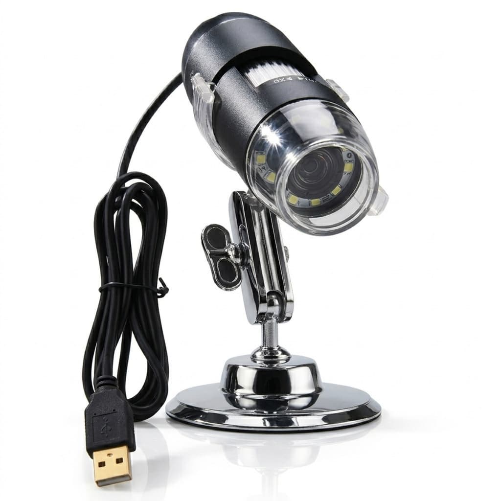 Microscópio Zoom 1600x - Câmera Profissional Digital USB para Análises Detalhadas