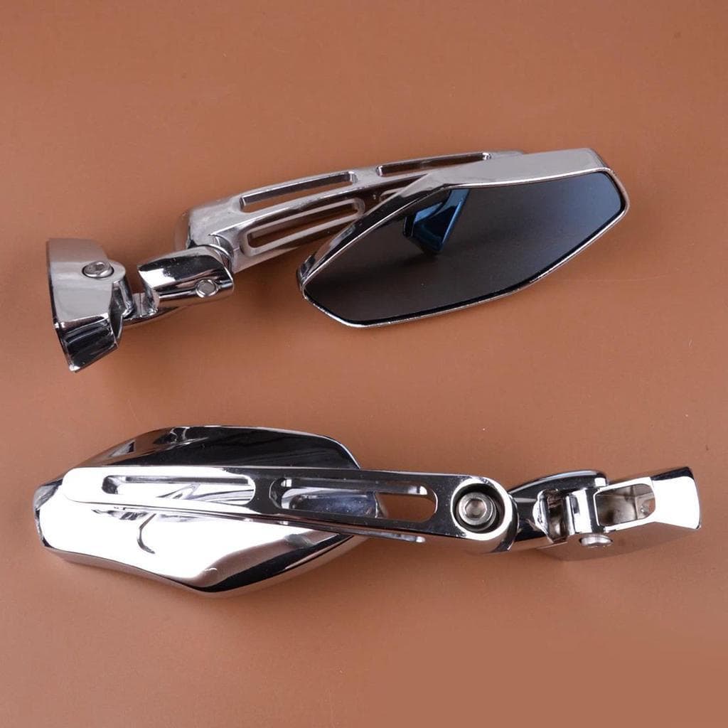1 Par Espelho Retrovisor Da Motocicleta Apto Para Suzuki GSX-R600 R750 R1000 Hayabusa TL1000 R/S SV650S SV1000S Prata