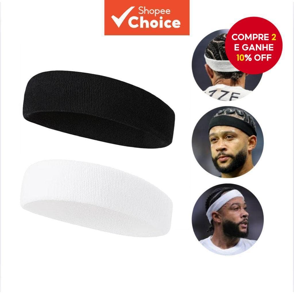 2 Pçs Treinamento Esportivo Headbands Absorvente De Suor Para Homens E Mulheres Adequado Yoga , Futebol , Basquete , Fit