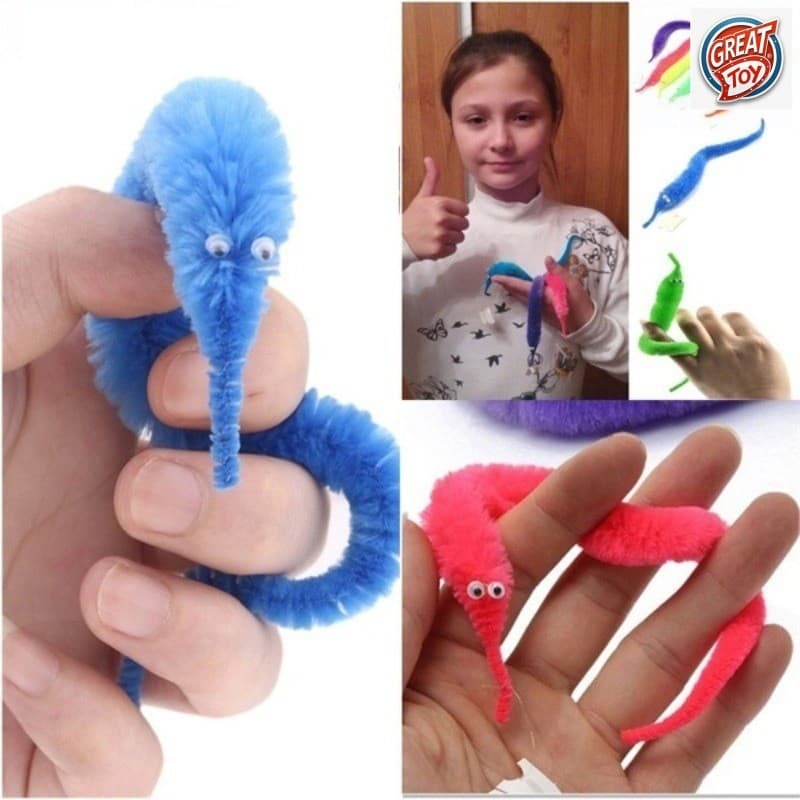 Brinquedo De Pelúcia Engraçado De Lagarta Mágica