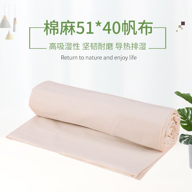 Fornecimento direto do fabricante: tecido de lona de algodão-linho 51*40 disponível em estoque, lona de poliéster-algodã