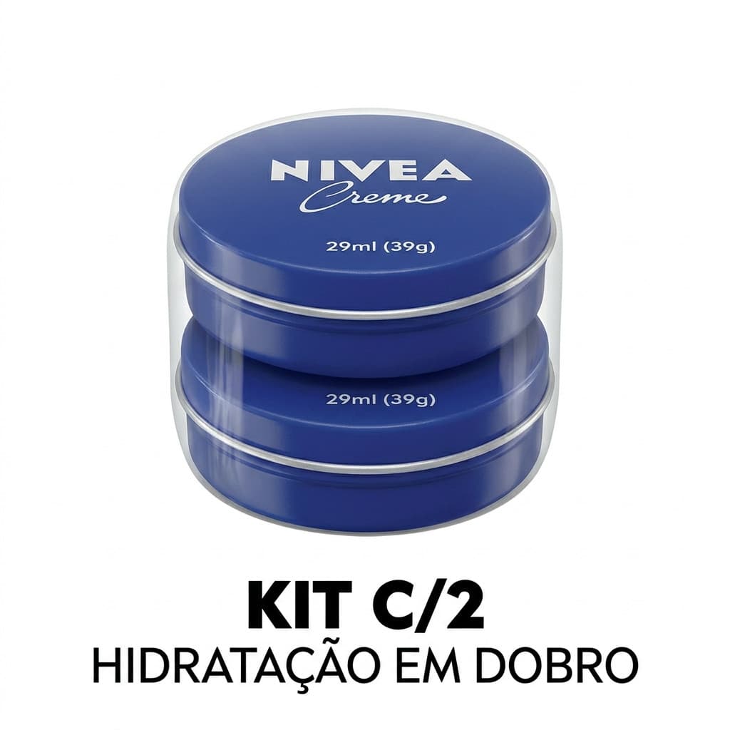 Creme Nivea Lata Azul 29g Kit com 3 - Hidratante Intensivo Multiuso Original