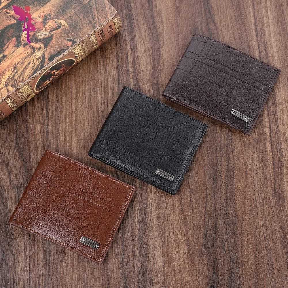 Carteira Fina De Grande Capacidade Com Padrão Geométrico Para Homens-Fornecimento Transfronteiriço Ultrafino