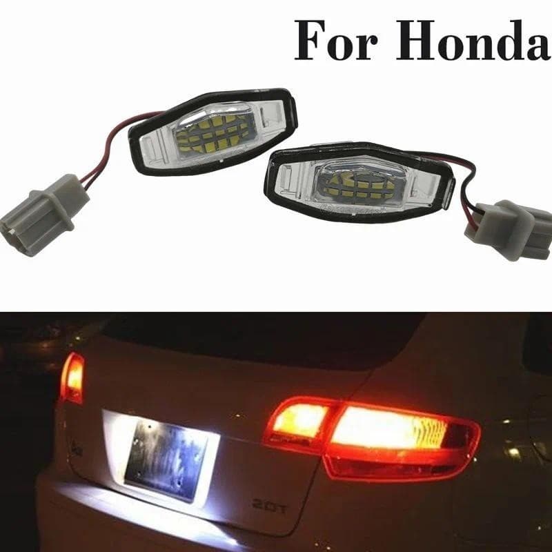 Luz LED Para Placa De Identificação , Branca , Honda Civic 01-15 Accord 4D 03-17 Odyssey 00-04 Piloto 03-08 Acura MDX RD