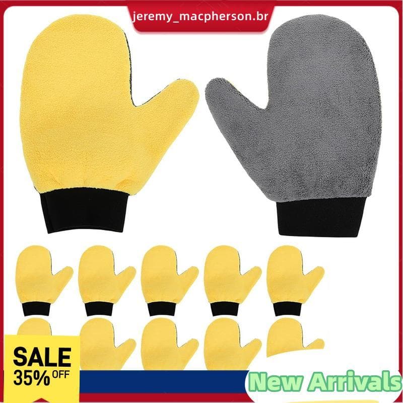 12 Pçs Luvas De Pintura Luva De Limpeza E Pó Com Polegar Pintor Decoração Lavagem De Carro Deck Mancha