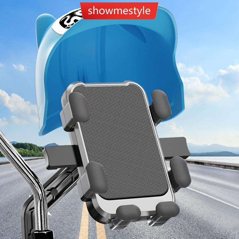SMS 1Pc Motocicleta Dos Desenhos Animados Pequeno Capacete Rider Suporte Do Telefone Móvel E Navegação Da Bicicleta Elét