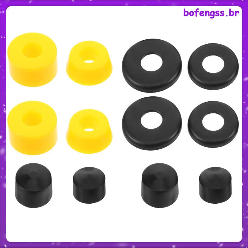 📱 1Conjunto Amortecedores Para Skate Em PU Multicoloridos Para Uso Diário