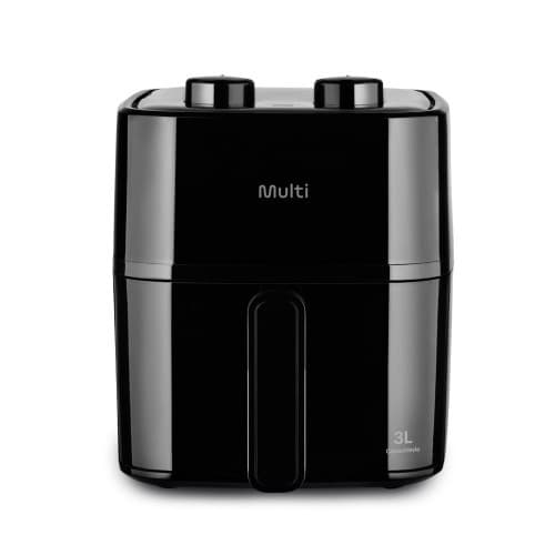 Air Fryer Fritadeira Sem Óleo 1200W 220V 3L Cozinha Saudável Preta Multilaser